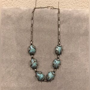 Vintage Faux Turquoise Necklace